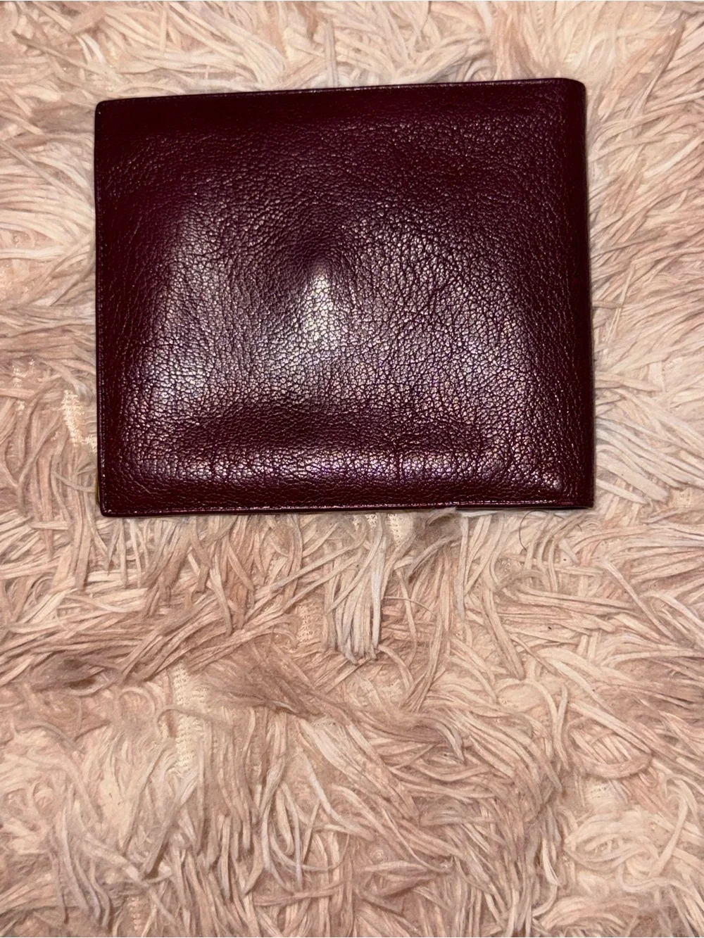 Vintage Celine Paris Bordeaux Leather Horse Carriage Bifold Wallet